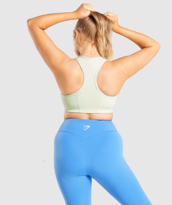 Damske Športové Podprsenky Gymshark Essential Racer Back Svetlo Zelene | GN5204137